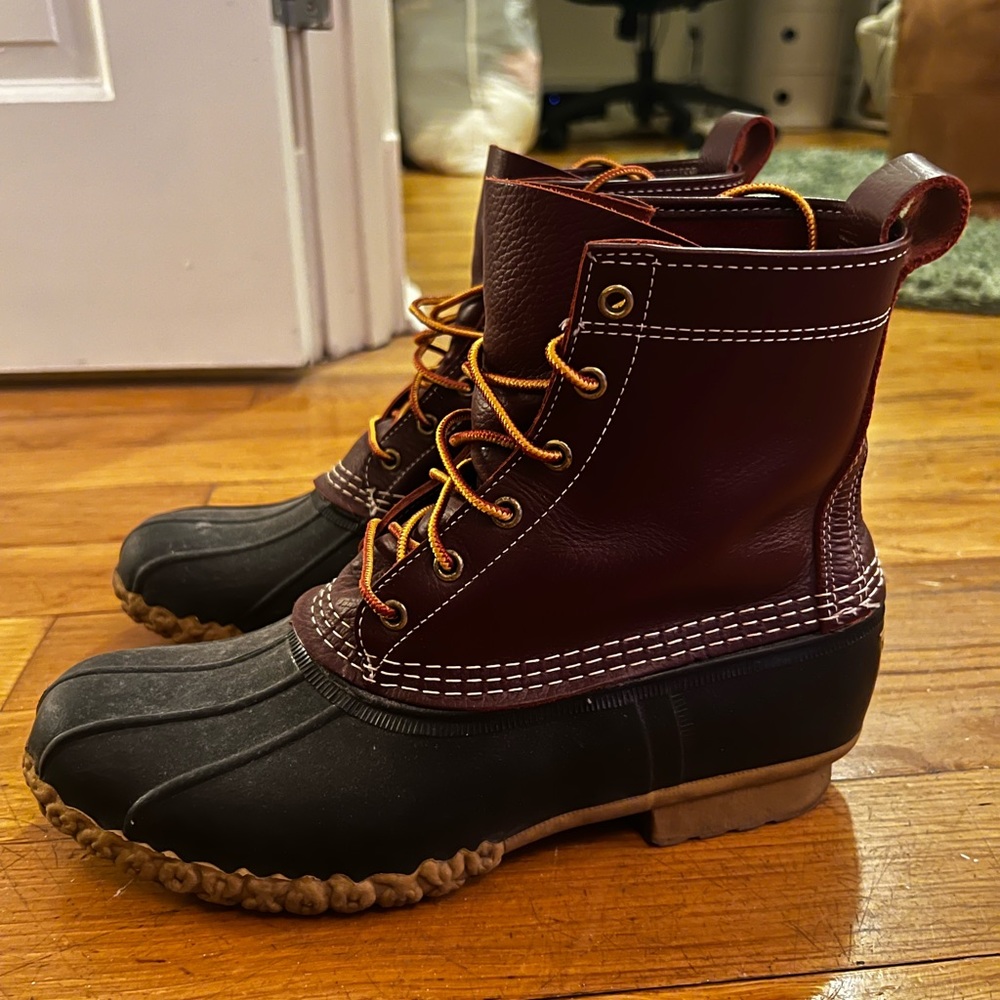 LL Bean duck boots dark brown (men’s 9)